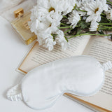 Sweet Dreams Satin Eye Mask White