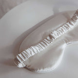 Sweet Dreams Satin Eye Mask White