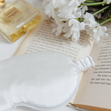 Sweet Dreams Satin Eye Mask White
