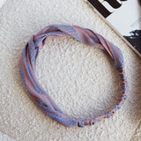Top Knot Headband Spot Print Pink
