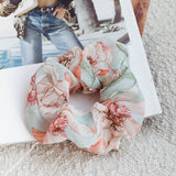 Chouchou Scrunchie Floral Green