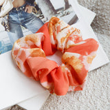 Chouchou Scrunchie Floral Orange