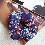 Chouchou Scrunchie Floral Navy
