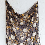 Sundaze Square Scarf Floral Black