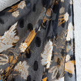 Sundaze Square Scarf Floral Black
