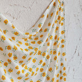 Sundaze Square Scarf Flowers White