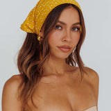 Sundaze Square Scarf Dotty Yellow
