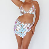 River Festival Shiny Sequins Top (Top Only)