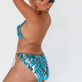River Festival Shiny Sequins 2 Piece Set Blue
