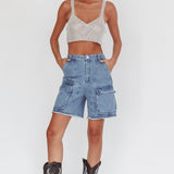 Lumina Diamante Crop Top Silver