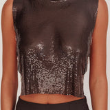Breakdance Metal Mesh Top Black