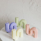 Golden Days S-Shape Geometric Aromatherapy Candle Lavender