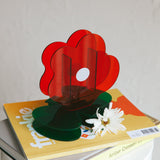 Zephyr Eco-friendly Acrylic Vase Red