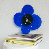 Rico Acrylic Flower Wall Clock Klien Blue