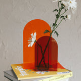 Adira Arch Shape Flower Vase Orange