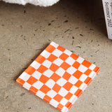 Paradiso 4pc Chessboard Acrylic Coaster Set