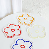 Flower Feeling 4pc Acrylic Coaster Set