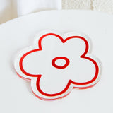 Flower Feeling 4pc Acrylic Coaster Set