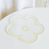 Flower Feeling 4pc Acrylic Coaster Set