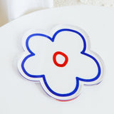 Flower Feeling 4pc Acrylic Coaster Set
