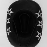 Bobby Rhinestone Star Cowboy Hat Black