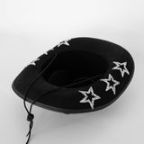 Bobby Rhinestone Star Cowboy Hat Black