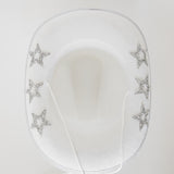Bobby Rhinestone Star Cowboy Hat White