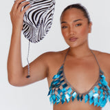 Zebra Print Cowboy Hat