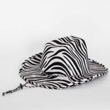 Zebra Print Cowboy Hat