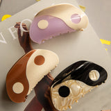 Yin Yang Hair Clip Brown