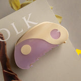 Yin Yang Hair Clip Purple