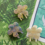 Blossom Flower Hair Clip Yellow