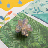 Blossom Flower Hair Clip Purple