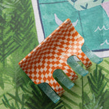 Retro Two-Side Hair Clip Orange