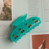 Cherry Pie Hair Clip Blue