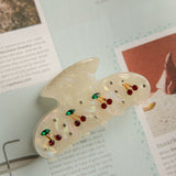 Cherry Pie Hair Clip White
