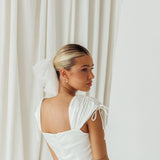 Hoda Lace Scrunchie White