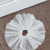 Samara Lace Scrunchie White