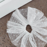 Samara Lace Scrunchie White
