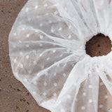 Samara Lace Scrunchie White