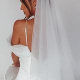 Marina Pearl Accent Veil White