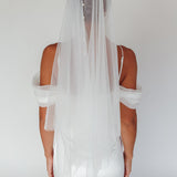 Marina Pearl Accent Veil White