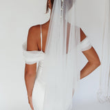 Marina Pearl Accent Veil White