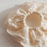 Emily Lace Scrunchie White