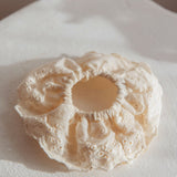 Emily Lace Scrunchie White