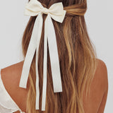 D'Arcy Double Bow Hairclip White
