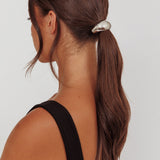 Cindy Hair Tie Dark Silver