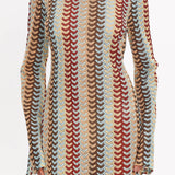 Raley Backless Crochet Mini Dress Rainbow
