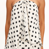 Galentines Halterneck Top Polka Dot Ivory