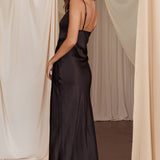 Better Believe Lace Insert Maxi Dress Black